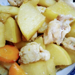 鶏モモと大根ニンジンのハチミツ生姜煮